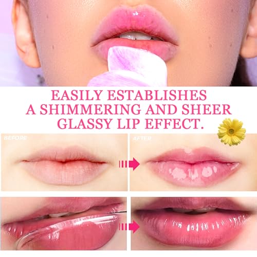 7PCS Aloe Vera Color Changing Moisturizing Lipstick for Women, Magic Temperature Color Change Lipstick Lip Blam Gloss Makeup Gift Set, Long Lasting Nourishing Tinted PH Lip Balm Moisturizer