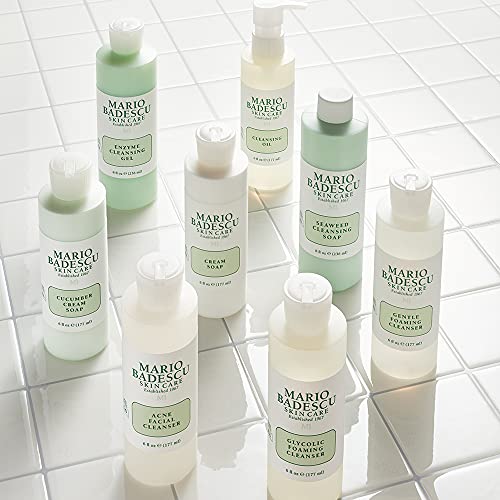 Mario Badescu Gentle Foaming Facial Cleanser, Deep Cleansing and Hydrating Face Wash