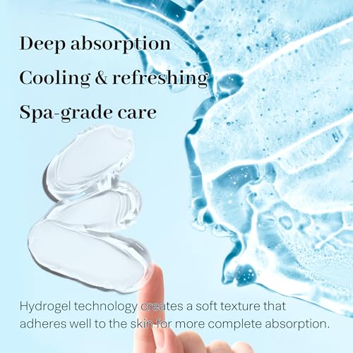 Deep Collagen Face Mask Overnight Hyrdrogel Korean Skincare - Dark Spot Corrector & Niacinamide - Hydrating Pore Minimizing Glass Skin Anti Aging | 0.88oz (25g) x 4ea