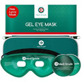 Medi Grade Cooling Gel Eye Mask for Puffy Eyes ? Reusable Gel Eye Mask and Cooling Eye Pads with Thermo-Bag for Dark Circles and Morning/Night Skincare Routine ? Reversible Cold Eye Mask