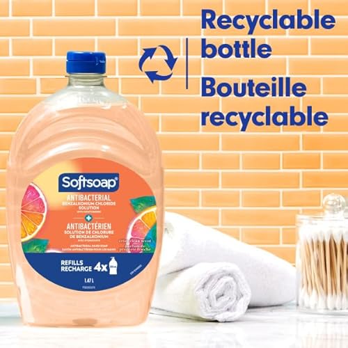 Softsoap Antibacterial Refill 50oz Crisp Clean Scent,(Pack of 2)