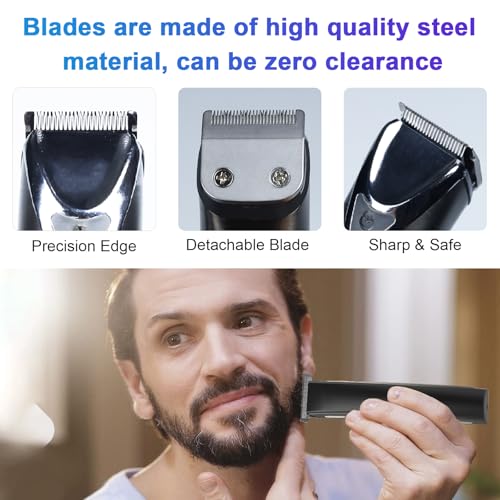 59300 Stainless Steel Replacement Detachable 30mm Standard Blade Compatible with WHAL All in One Lithium Ion Trimmer 9864/9864SS/9686/9818A/9854L/9876L/9854/WSS3L/SS2L etc (2 Pack)