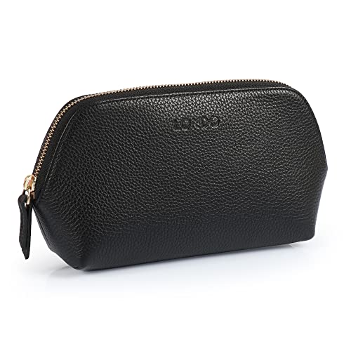 Londo Genuine Leather Makeup Bag ? Cosmetic Pouch, Travel Organizer, Toiletry Clutch for Women, Stylish & Durable Storage for Essentials