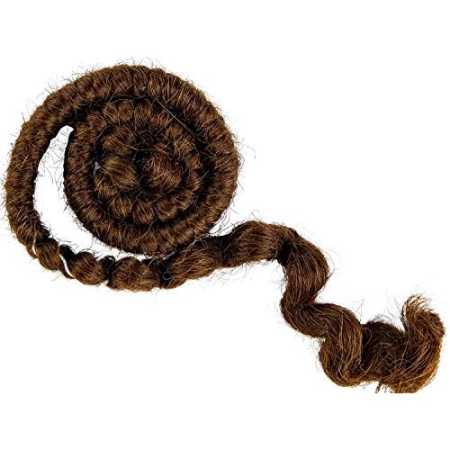 Mehron Makeup Crepe Hair | Fake Hair for Special Effects Makeup, Theatre, Stage & Screen, Cosplay, Halloween FX| 12 Inch Extra Long Braid (Medium Brown)
