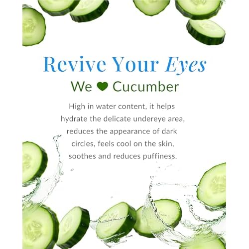 DHC Eye Bright, Lightweight Eye Gel, Minimizes Dark Circles and Puffy Eyes, Absorbs quickly, Daytime and Nighttime Use, Ideal for All Skin Types, 0.52 oz. Net wt.