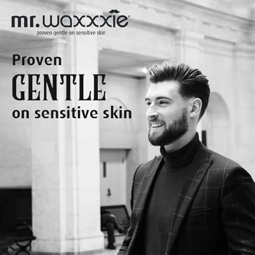Mr Waxxxie Microwaveable Barber Wax 6.7 fl oz - Men's Hair Removal Beard Wax to Tidy up Edges and Remove Stray Hairs