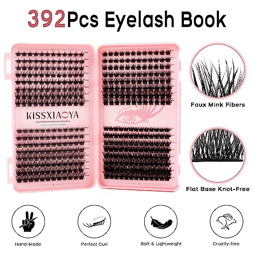 Cluster Eyelash Extension Kit, Extra Large Capacity Set, DIY Individual Lash Extension at Home