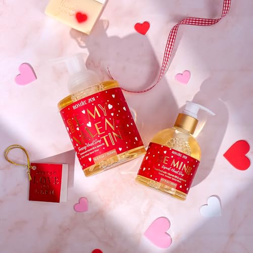 ROMIIE ZOI Foaming Hand Soap for Valentine's Gift Basket- Be My Valentine - Infused with Romantic Rose Aroma - 500 ML / 16.8 FL OZ