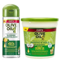 ORS Olive Oil Style and Curl Smooth-N-Hold Pudding Olive Oil Frizz Control and Shine Glossing Hair Polisher - Bundle