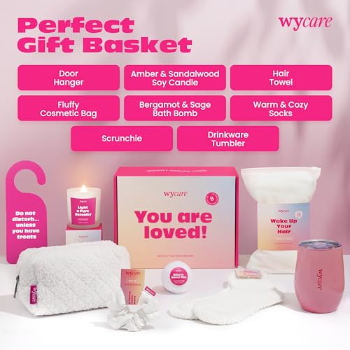 Valentines Day Gifts Box for Women - Perfect Birthday Spa Gift Baskets for Women - Best Friend Birthday Box Care Package - Get Well Soon Self Care Set - Advent Calendar Alternative