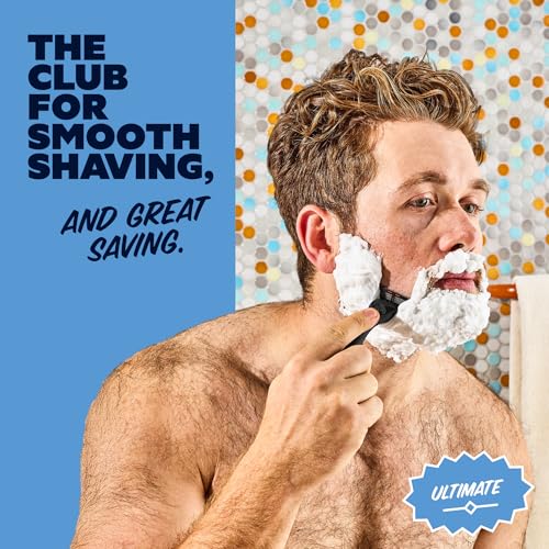 Dollar Shave Club | Ultimate Set | 4 Extra Close Refill Cartridges, 1 Handle, 1 Prep Scrub 3 ounce, 1 Shave Cream 6 ounce, 1 Post Shave Dew 3.4 ounce