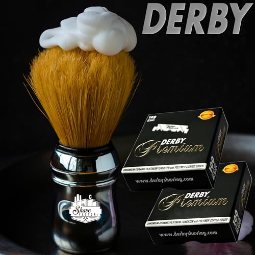 Derby Premium Single Edge Razor Blades for straight razor (300)