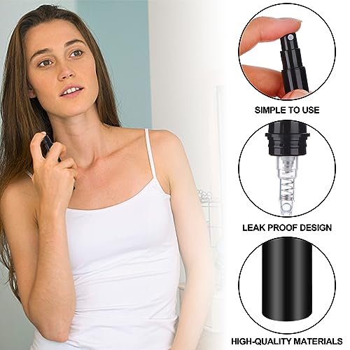 OBANGONG 100 Pack Mini Spray Bottles 5ml Plastic Refillable for Perfume, Essential Oil, Travel, Party, Outdoor
