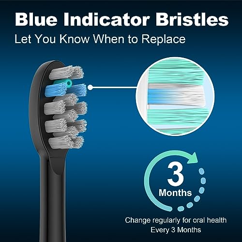 FitMount 3 Pack Toothbrush Replacement Heads Compatible with WaterPik Sonic Fusion 2.0, FitMount Flossing Brush Head Fit for Water-Pic SF-01W SF-02W and 2.0 SF-03 SF-04