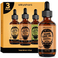 Beard Oil (3 Pack, 90ml), Beard Growth & Conditioning Oil for Men, Hydrating Beard Moisturizer for Grooming & Care, Sandalwood, Cedarwood, Sweet Orange Scents