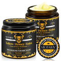 Beef Tallow for Skin, Whipped Tallow Honey Balm for Face -Fed Beef Tallow & Raw Wild Honey - Organic Moisturizer for Soft, Smooth Skin- Light Scent, Moisturizing Natural Formula, 8.4 Oz