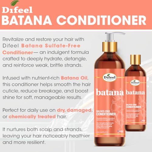 Difeel Batana Conditioner 33.8 Ounces - Sulfate Free Conditioner