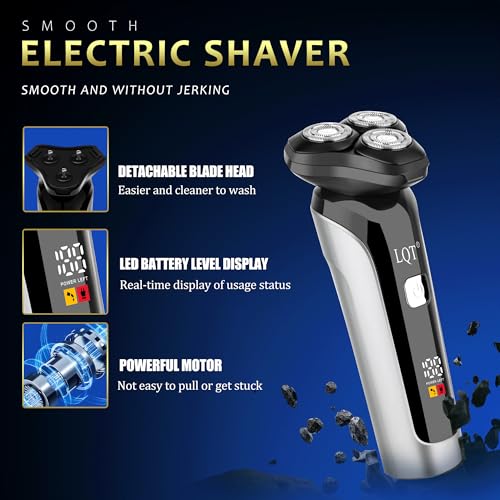 Hair Clippers for Men 4-in-1 Cordless Clippers Set Beard and Mustache Trimmer for Men Electric Shaver Nose and Ear Hair Trimmer with Comb, Wrap, Bag, Men's Birthday Christmas Valentine's Day Gifts