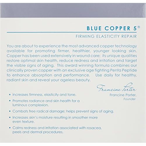 Osmotics Blue Copper 5 Firming Elasticity Repair ? Anti-Aging Cream for Wrinkles, Firmness, and Acne. Visible Results Quickly. Made in the USA