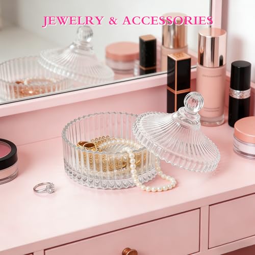 2 Pcs Extra Large Body Powder Puff and Container, 6 Inch Dusting Powder Container with Puff, Body Powder Container and Oversize Soft Washable Powder Puff for Women