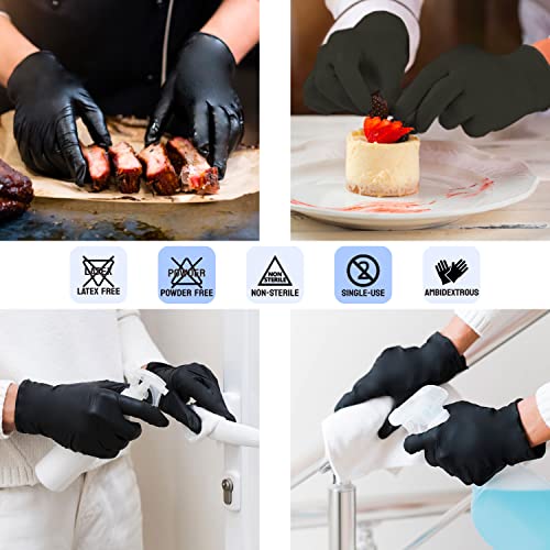 Safe Health NITRO-V Nitile-Vinyl Synthetic Dispoable Gloves, Latex Free, Powder Free, Cleaning, Cooking, Tattoo, Beauty
