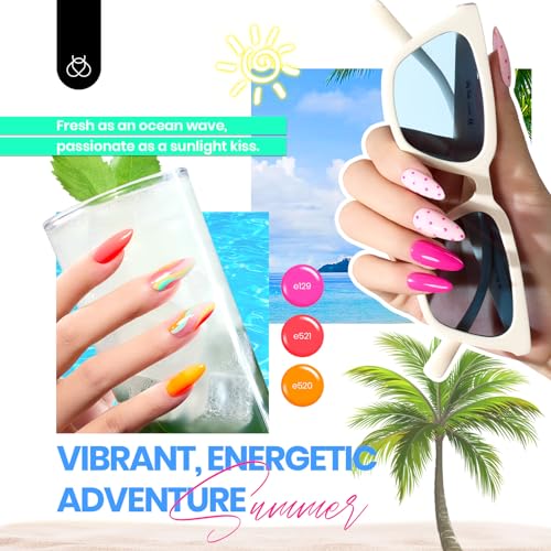 beetles Gel Polish 44 PCS Gel Nail Polish Set 36 Colors with Uv Nail Lamp for Gel Nails Mini LED Nail Light with Clamp for Manicure Dryer Curing Lamp Salon DIY at Home