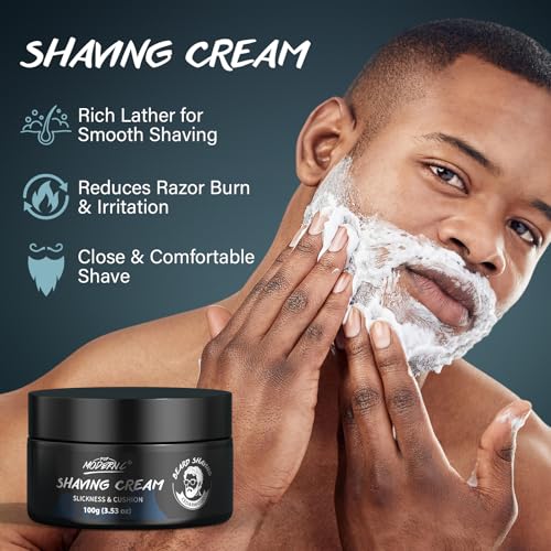 3Pcs Shaving Kit For Men Gift Basket For Christmas Birthday Valentine's Father's Day Mens Shaving Kit For Dad Men Husband Boyfriend Includes Shaving Cream Pre Shave Oil After Shave Cream