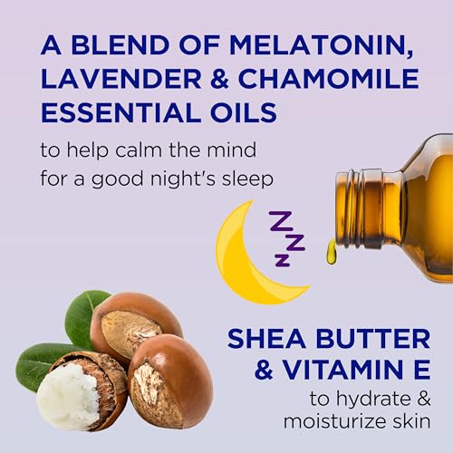 Dr Teal's Sleep Body Lotion,24-Hour Moisture,with Melatonin,Lavender & Chamomile Essential Oils,8 fl oz,(Pack of 6)