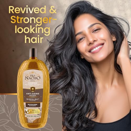 Tio Nacho Anti-Aging Shampoo with Royal Jelly, Shampoo for Aging Hair for Women and Men, Strengthening Formula to Help Defy Damage and Fortify Fragile Hair, 32 fl oz