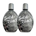 2 PACK Millennium Tanning SOLID BLACK 100X Dark Tanning Lotion Indoor Outdoor Tan Enhancing Silicone Bronzer Tanning Bed Lotion 13.5 Fl oz (400 ml)