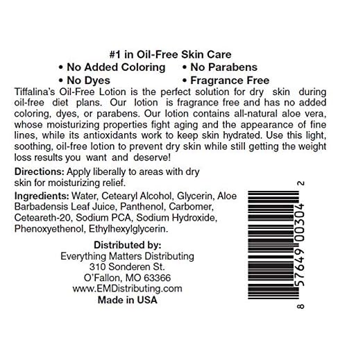 Tiffalina's Oil Free Body Lotion - 12 Oz.