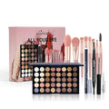 Pure Vie All-in-One Holiday Gift Makeup Set Cosmetic Essential Starter Bundle Include Eyeshadow Palette Lipstick Concealer Blush Mascara Foundation Face Powder - Makeup Kit for Women Full Kit