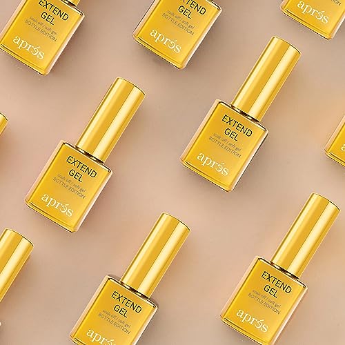 Apr?s Extend Gel Gold Bottle Edition, Pack of 3 - Gel-X Tips Adhesive, No Primer or Bonder Needed (15 ml each)