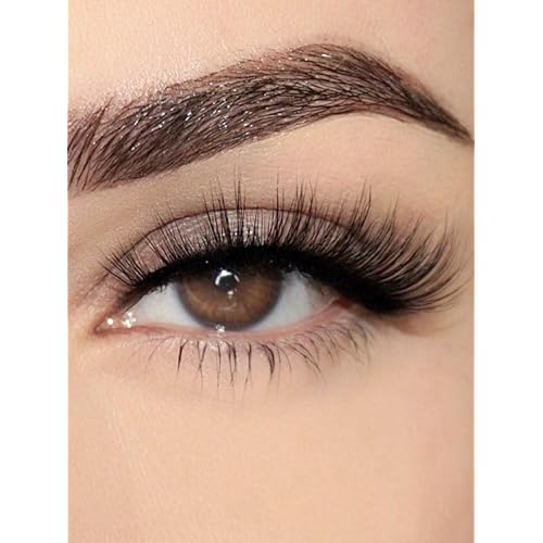 Natural Fox Eye Lashes Wispy False Eyelashes 15mm Fluffy Mink Lashes 3D Curl Fake Cat Eyelashes Multipack More sexy, charming and attractive by ELENINE (15mm, 3DMAO-31)