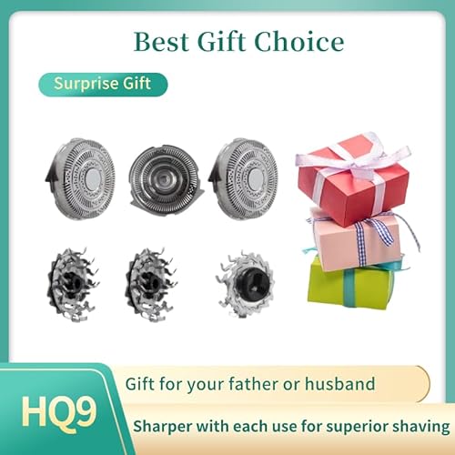 3PCS Men's Electric Replacement Blades Fit for Norelco, HQ9 Replacement Heads for Shaver 8251XL 8260XL 8270XL 8280XL, High Precision Cutting System for Comfortable shaving,Easy Replacement