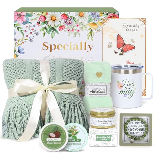 Valentines Day Gifts for Her - Spa & Self Care Gift Basket for Women, Wife, Girlfriend - Romantic Pampering Box for Relaxation, Birthday, Thinking of You