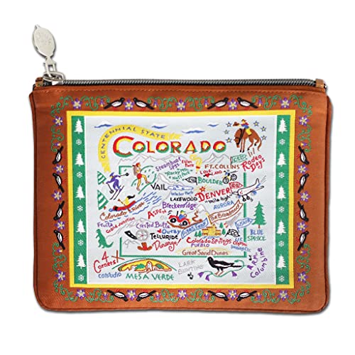 Catstudio Natural Colorado Zipper Pouch Purse | Holds Your Phone, Coins, Makeup, Dog Treats, & Tech Tools