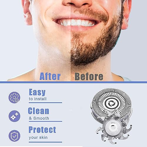 Shaver Replacement Blades compatible with Skul Shaver Pitbull Gold PRO Shaver Replacement Blade,Shaver Replacement Heads for Pitbull Platinum Pro Shaver (1Set(4blades)