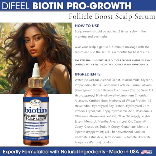 Difeel Biotin Follicle Boost Scalp Serum 4 oz.