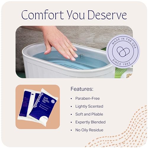 Therabath Paraffin Wax Refill - Thermotherapy - Use to Relieve Arthritis Discomfort, Stiff Muscles, & Dry Skin - For Hands, Feet, Body - Deeply Hydrates & Protects - Made in USA, 2 lb. ScentFree