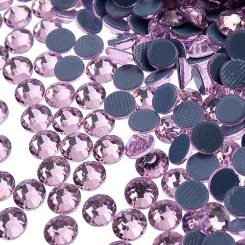 Flat Back Hotfix Rhinestones, ss20 (4.7mm), Light Pink 1440pcs