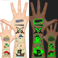 EMOME Glow Temporary Tattoos for Kids, Kid Tattoos for Party Favors Decorations Supplies, Cute Tattoo Sticker Goodie Bag Stuffers Boys and Girls (Pirate)