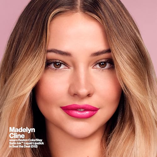 Revlon ColorStay Satin Ink Liquid Lipstick, Longwear Rich Lip Colors, Formulated with Black Currant Seed Oil, 011 Own It, 0.17 fl oz