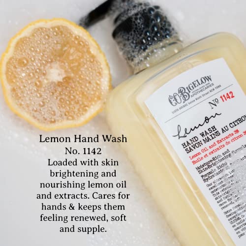 C.O. Bigelow Apothecary Duo Handcare Gift Set, Lemon Hand Soap & Body Lotion, Liquid Hand Wash & Moisturizing Body Lotion, Set of 2, 10 Fl Oz