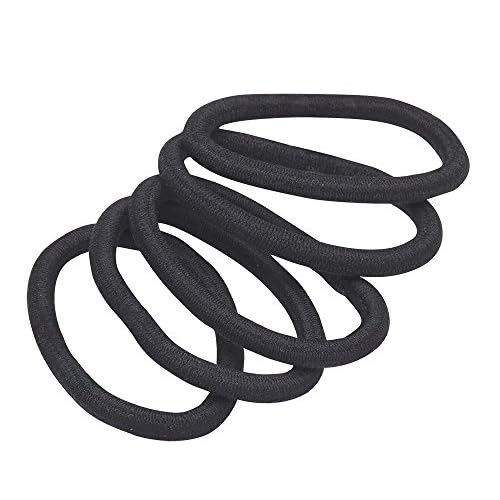 Revlon Strong Hold 2 Count Hair Claw Clips and 15 Count Extra Thick Black Hair Elastics