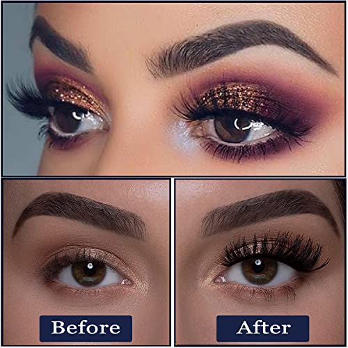 Magnetic Eyelashes Lashes,10 Pairs Magnetic Lash Kit with Liner,3D Natural Look,Reusable Cat-Eye Magnet False Eyelashes Cruelty Free.