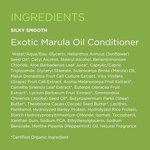 Andalou Naturals Exotic Marula Oil Silky Smooth Conditioner, 11.5 Ounce, (Package May Vary)
