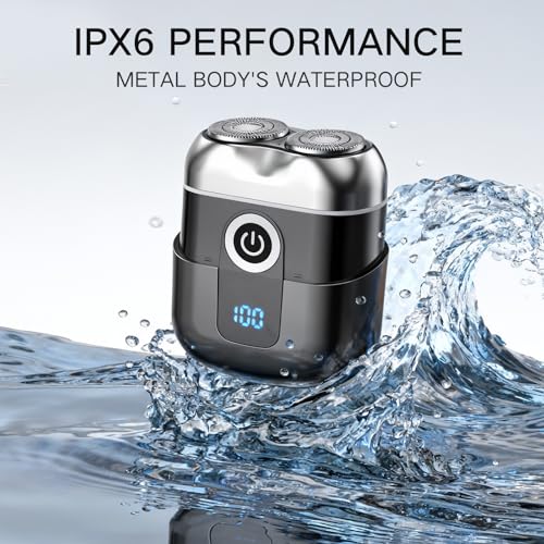 Electric Foil Shavers for Men, Mens Upgraded Electric Razor Mini Shaver, Beard Trimmer for Men with Pop Up Trimmer,USB-C Fast Rechargeable - Lightweight Handheld Design for Travel & Home