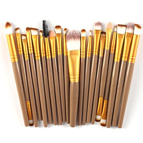 20pcs Makeup BRUSHES Kit Set Powder Foundation Eyeshadow Eyeliner Lip Brush NEW ¡¦ (WHITE + GOLD)