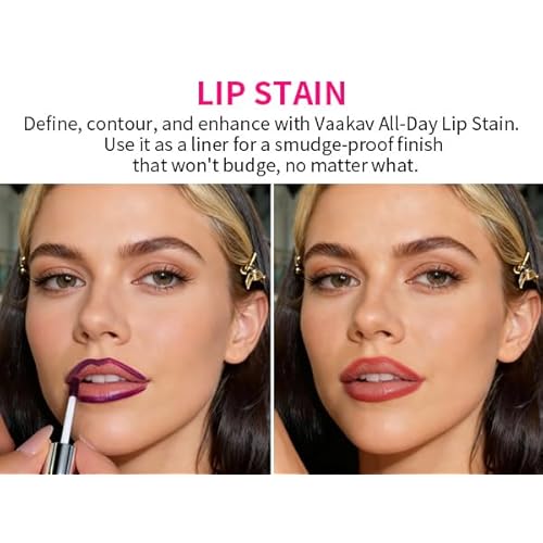 Peel Off Lip Stain Lip Liner ? Waterproof Tattoo Lip Tint, Long Lasting Smudge-Proof Transfer-Proof, Highly Pigmented Precision Lip Liner for Full Lips(01 Strawverry Kiss)